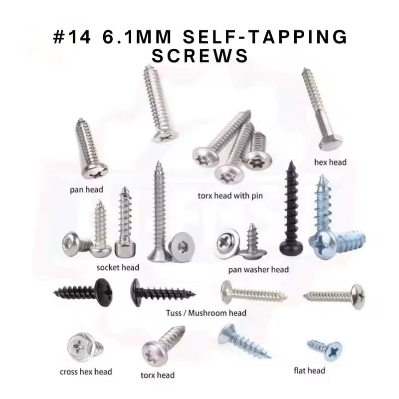 M2.8 #4 Combi-Pan-Head Polished Self-Tapping Screws - View 3