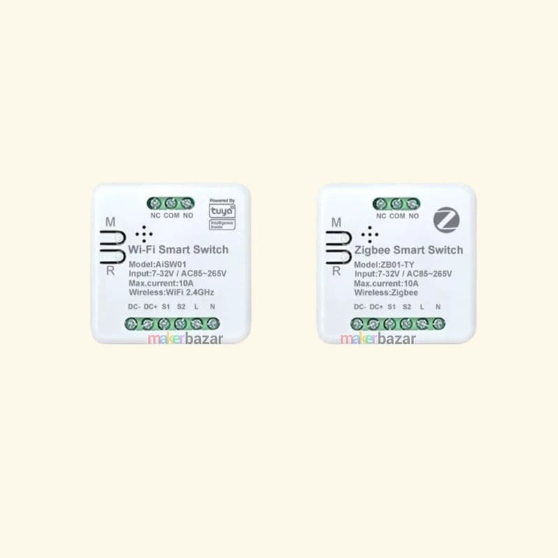 Tuya/Smart-Life WiFi RF Smart Switch Relay Module 7-32VDC 85-265VAC 10A For Home Automation - View 1
