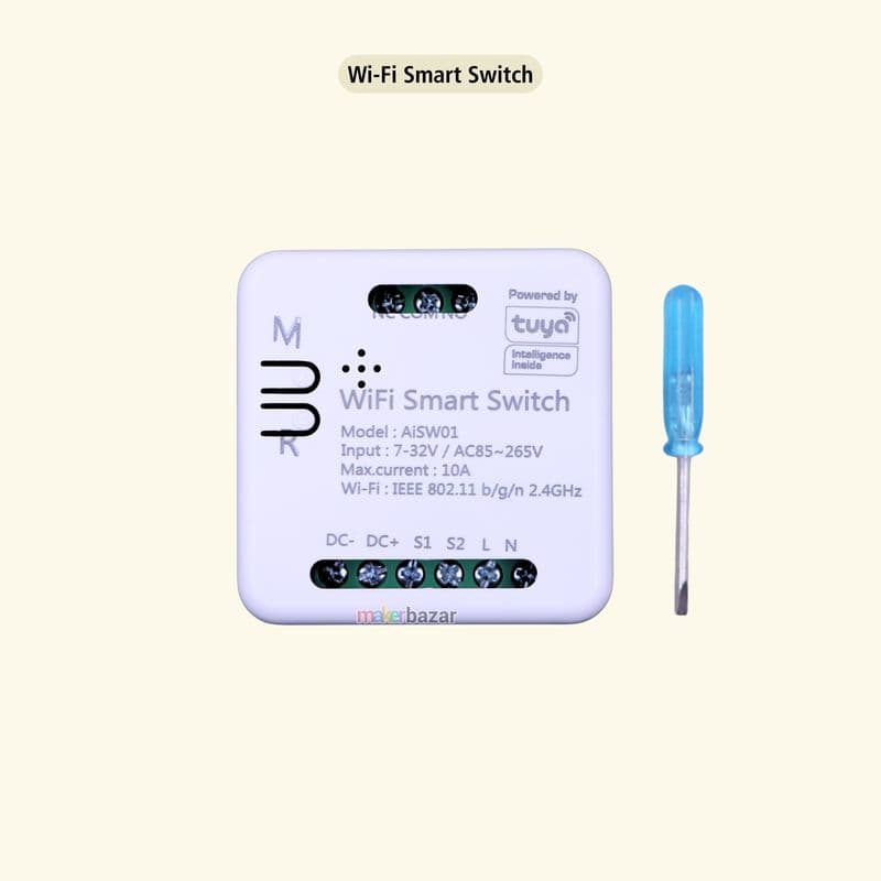 Tuya/Smart-Life WiFi RF Smart Switch Relay Module 7-32VDC 85-265VAC 10A For Home Automation - View 2