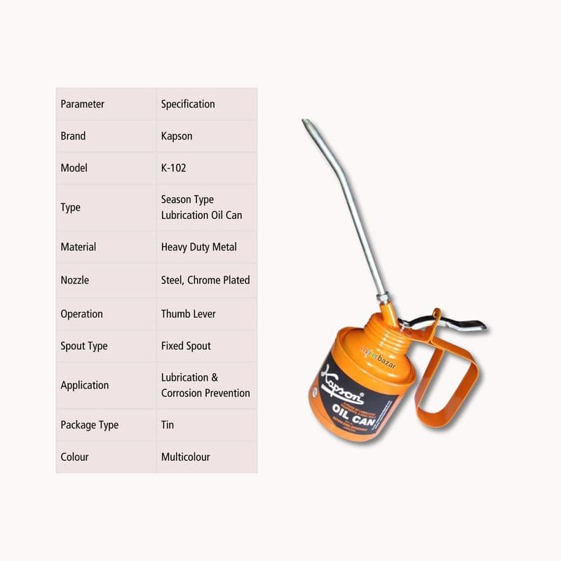 Kapson Heavy Duty Manual Lubrication Oil Can - View 3