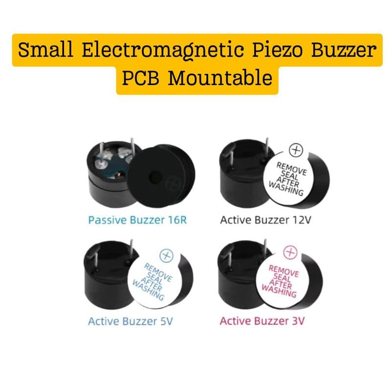 Small Active Electromagnetic Buzzer B10 - View 1