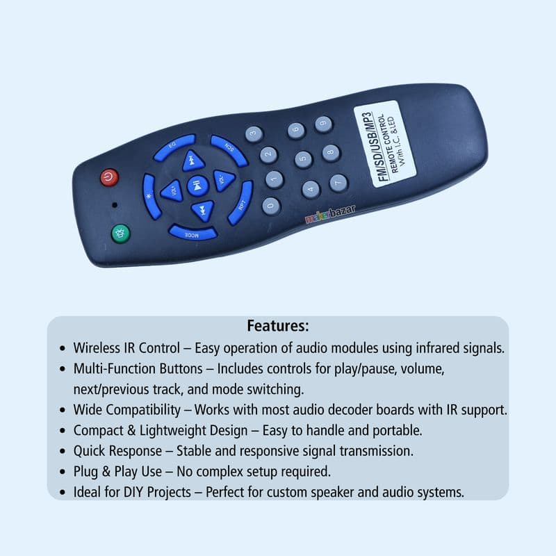 Remote Control for Audio Music Player Module [Big] - View 2