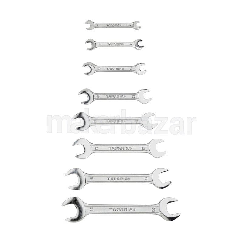 Taparia DEP-08 8pcs Double Ended Open Wrench Spanner Set 6x7 - 20x22 - View 3