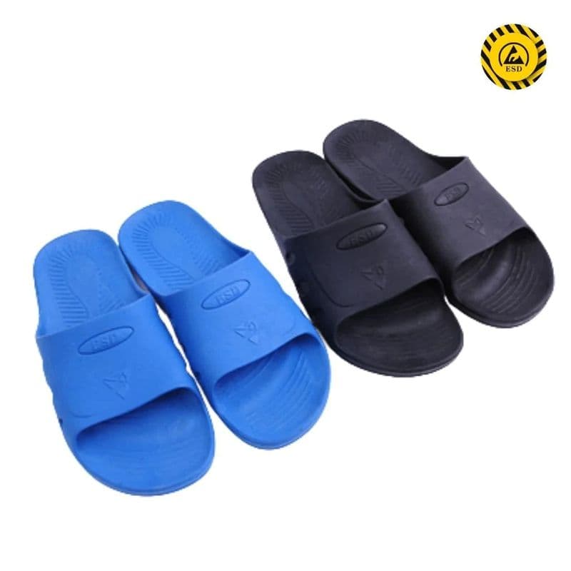 Antistatic ESD Slipper Blue/Black - View 2