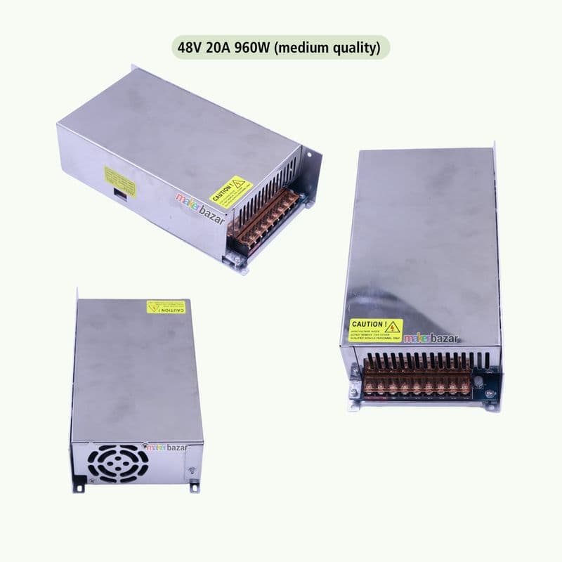 48Volt DC Switch Mode Power Supply (SMPS) Rectangular Metal Casing - View 3