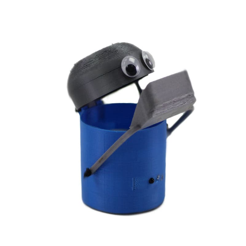 3D Printed Casing for Smart Bin DIY Project - View 1