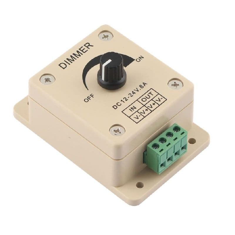 12V-24V 8A Adjustable Dimmer Switch For Single LED Strip - View 1