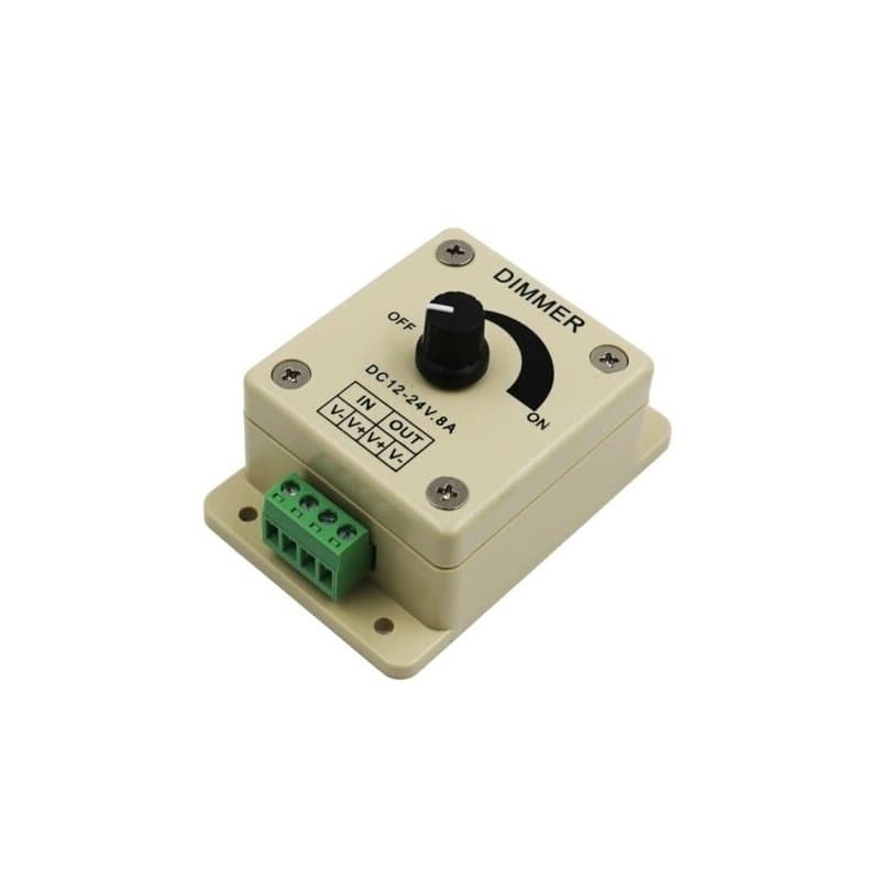 12V-24V 8A Adjustable Dimmer Switch For Single LED Strip - View 2
