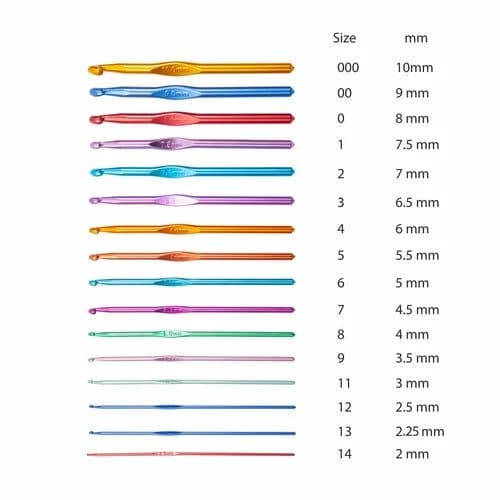Coloured Aluminum Crochet Hook Knitting Needle - View 1