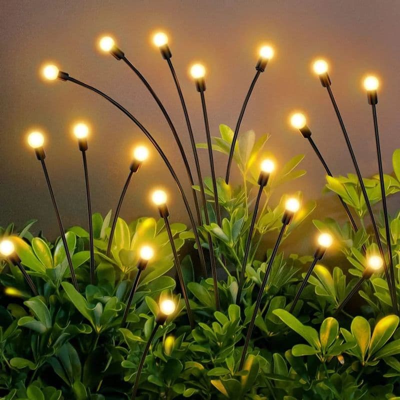 6-LED Solar Powered Firefly Lights - View 1