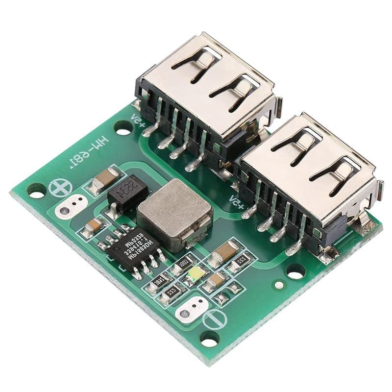 Dual USB Output 9V-12V-24V to 5V 3A DC-DC Car Charging Voltage - Stabilizer Module - View 2