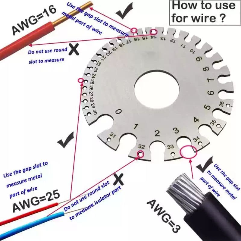 Kristeel: 1505 S.W.G Wire Gauge Heavy-Duty Measuring Wheel (01-31) - View 2