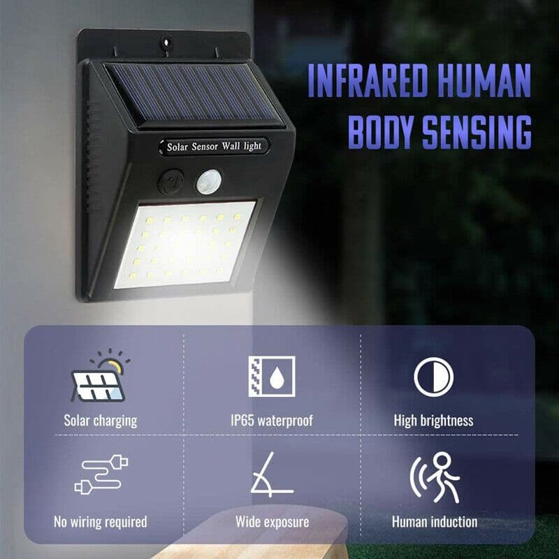 [Type 1] Solar Wall Light - View 2