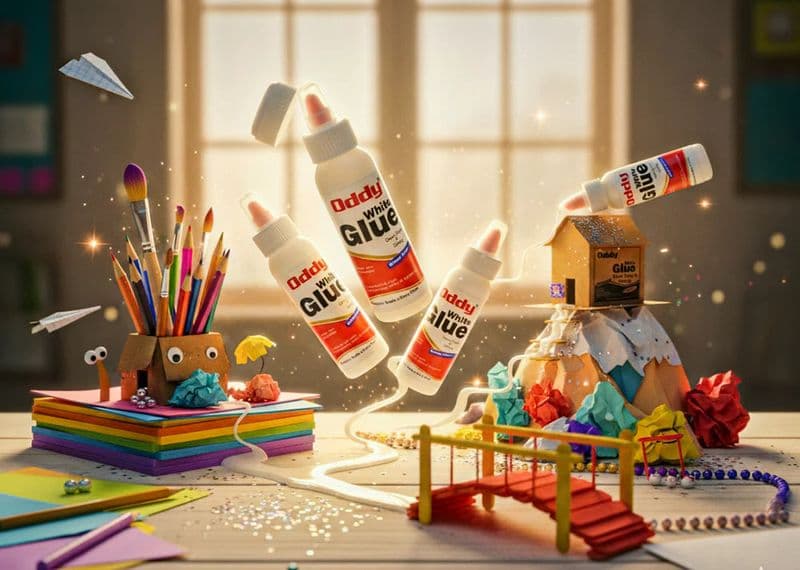 Oddy: WG White Glue Bottles Craft Adhesive - View 2
