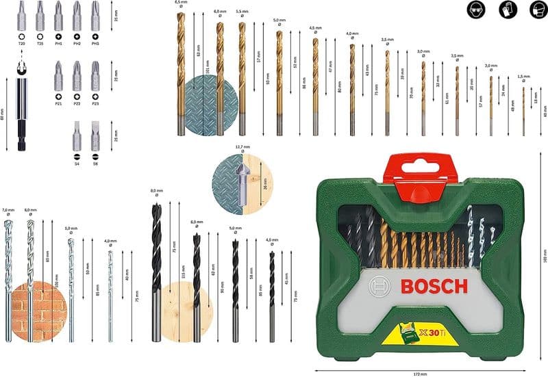 Bosch: X30Ti Multipurpose Drill Bit Set (30-Pieces) - View 3
