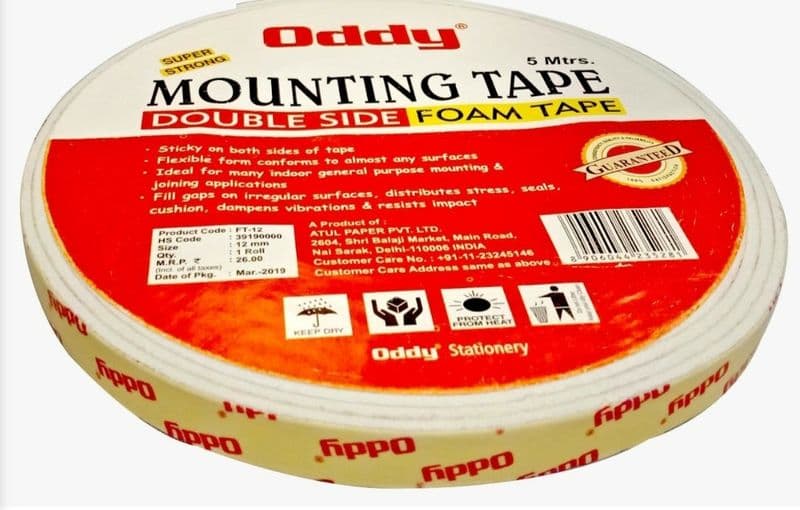 Oddy: Double Sided Foam Tape Length 5 mtr (Good Quality) - View 3