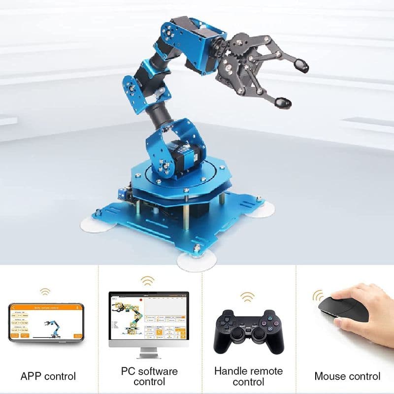 xArm 1S Programmable Intelligent Robotic Arm Complete Kit with Powerful and Robust Bus Servos - View 3