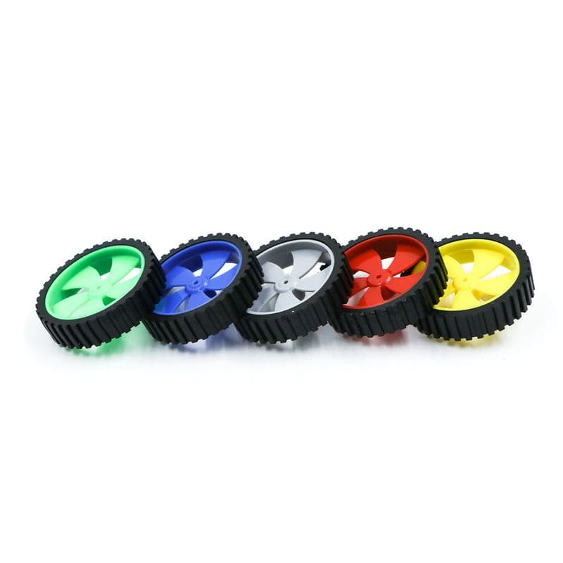 Robotic DC Small BO Wheels 4.5cm x 1.2cm - View 1