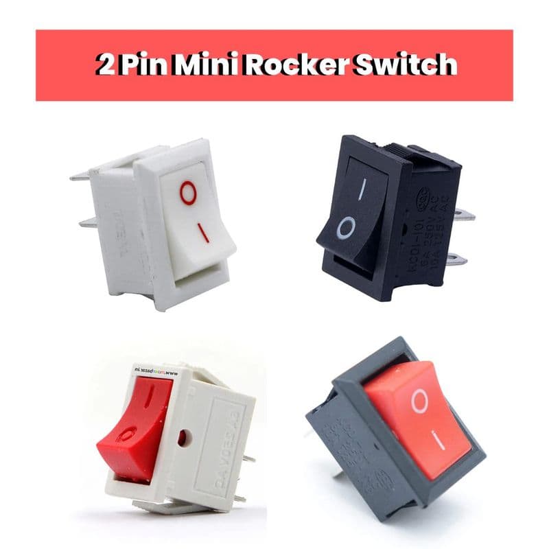 2-Pin Mini Rocker Switch - View 2