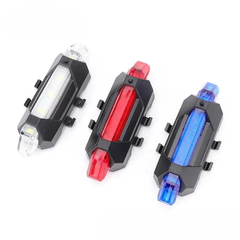 Waterproof USB Rechargeable Bike Light Tail Lamp for Safe Night Cycling - View 1