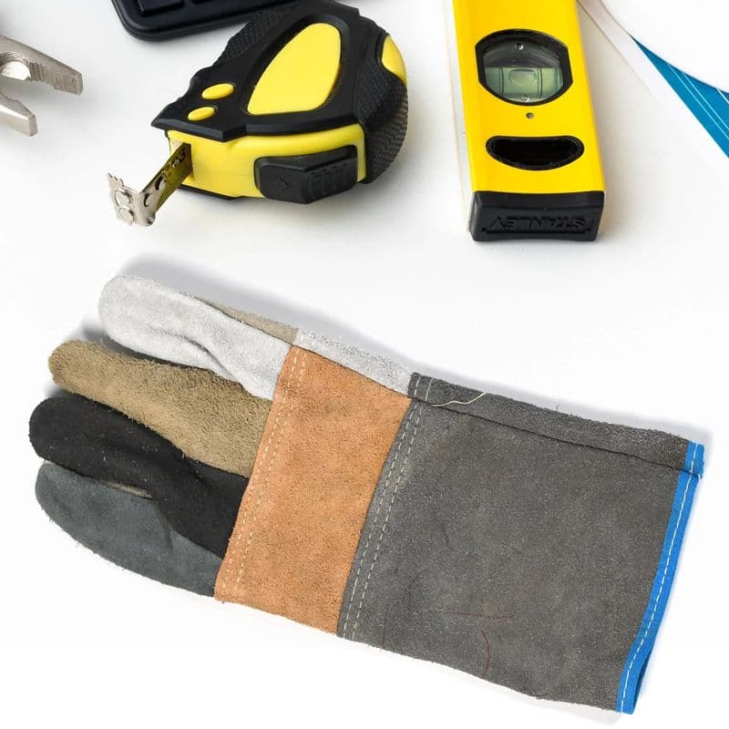 Industrial Heavy Duty Welding Leather Glover with Inner Lining (1 Pair) - View 3