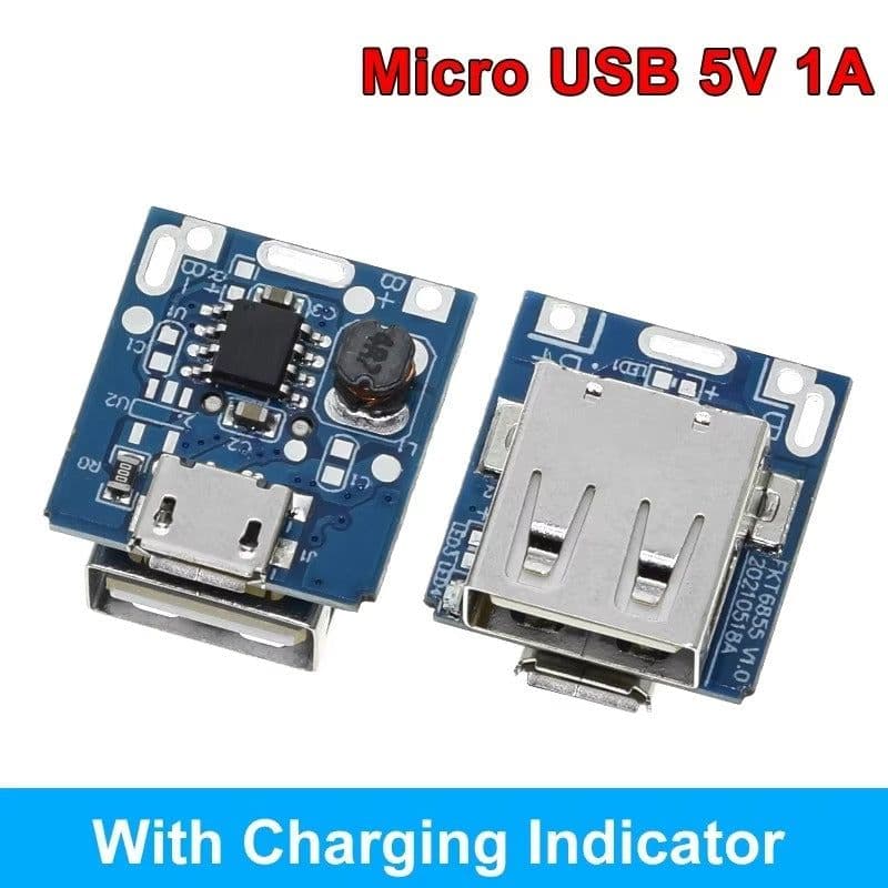 Up-Down Dual USB Step-Up Mini Power Bank Module - View 3