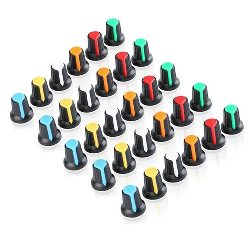 Knob-205 Plastic Potentiometer Knob 6mm With Buffer - View 1