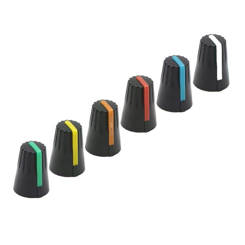 Knob-206 Plastic Potentiometer Knob 6mm With Buffer - View 1