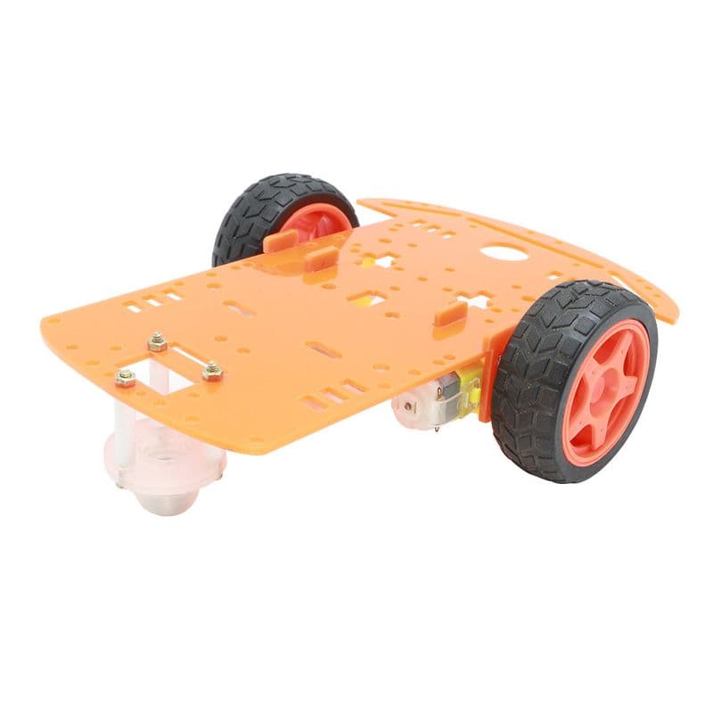 [Coloured] 2WD Smart Robotic Car Two Wheel Drive Kit with Acrylic Chassis - View 2