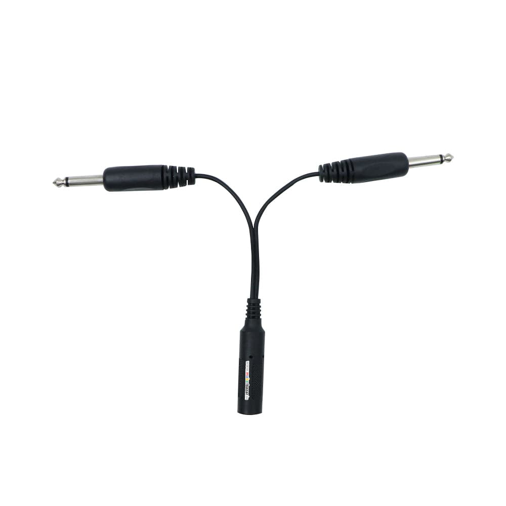6.5mm 1/4" Female to Dual 1/4" Male Y-Splitter (6") - View 2