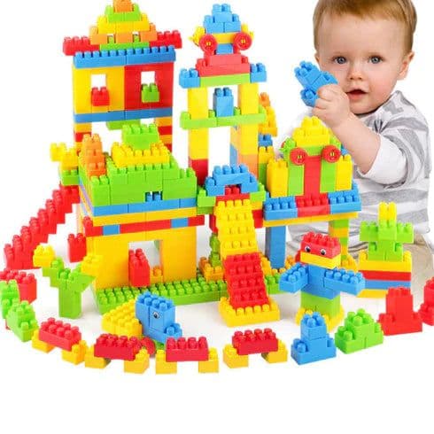 100pcs Plastic Building Blocks, Early Creative Learning (Multicolor) - View 3