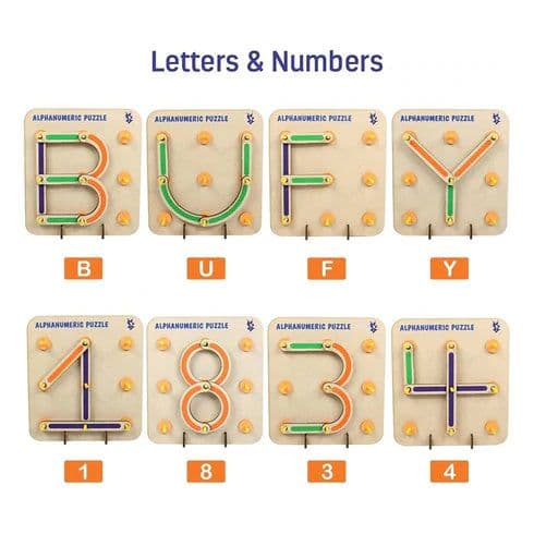 Wooden Alphabets Construction Puzzles - View 3