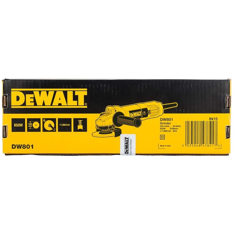 Dewalt 4 Inch DW801 850W Angle Grinder - View 3