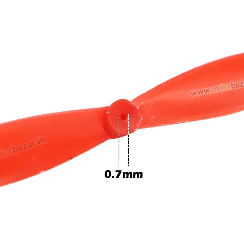 0.7mm Two-Blade Mini Propeller 716 Coreless Drone Motor Fan [Random Color] - View 3