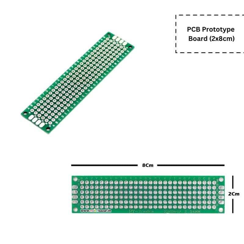 Universal PCB Prototype Board 2.54mm Hole Pitch - View 2