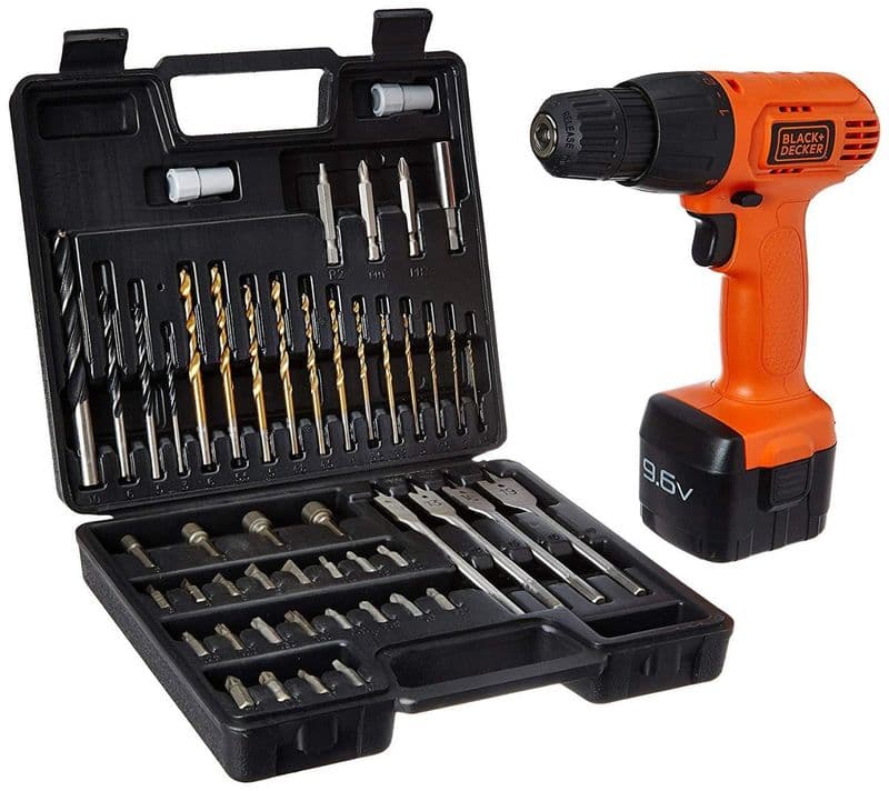 Black & Decker: CD961K50 9.6 Volt Cordless Keyless Chuck Drill Driver Kit - View 1