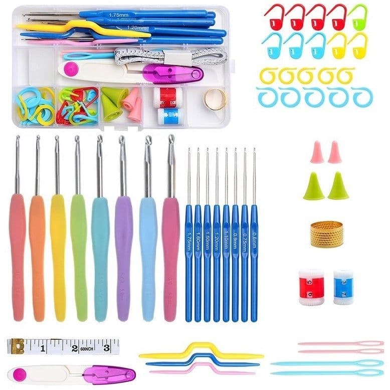 52 Pcs Crochet Hook Set / Knitting Kit Needles Set - View 1