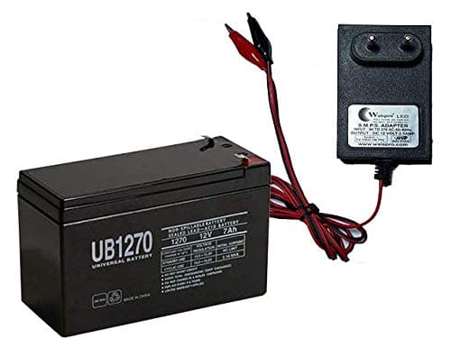 12v 7.5Ah UPS Battery e-Bike Charger with Alligator Clips - View 2