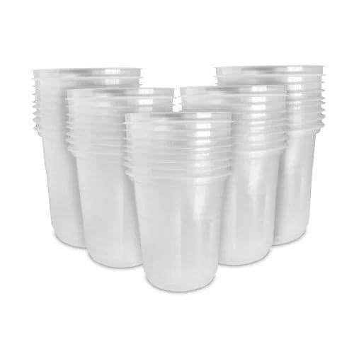 Disposable Transparent Plastic Glass Size-Medium Strength-Medium for DIY/Home - View 2
