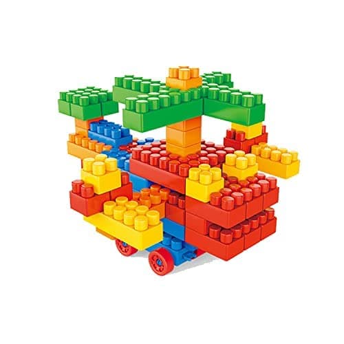 200 Piece Building Blocks for Kids with Wheel Blocks Game Toy Set - View 3