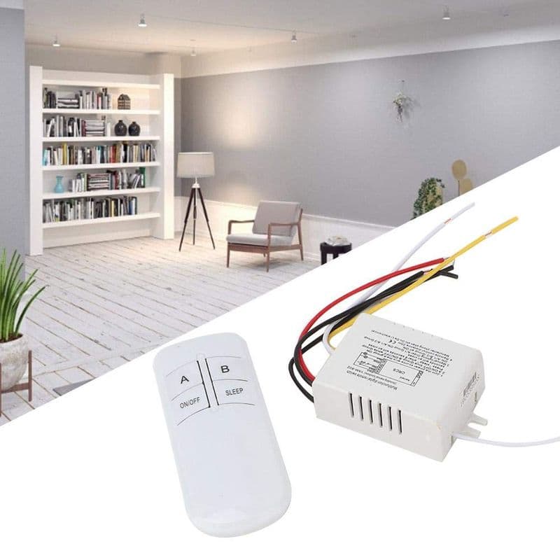 [Combo 9] 2 Ways ON/OFF Two-Channel 220V Digital Wireless Wall Light Receiver Transmitter Remote Control Switch - View 2