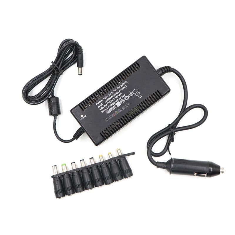 DC to DC 100W Laptop Adaptor for Cars with Charging Plugs - View 3
