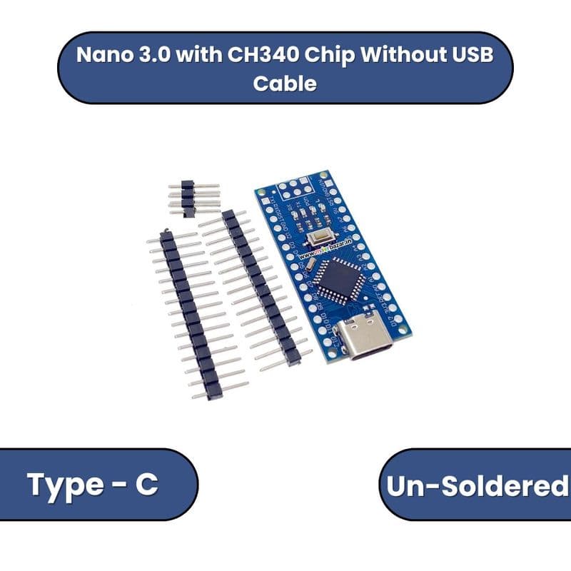 Nano 3.0 with CH340 Chip without USB cable - View 3