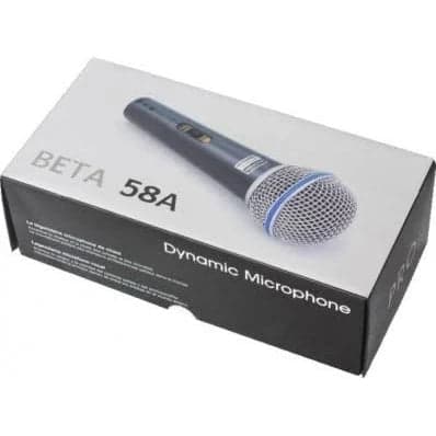 Beta 58A Singing Mic Studio Voice Recording Vocal Microphone Karaoke Mic with 3.5mm Connector XLR to 1/4 Inch Cable - View 2