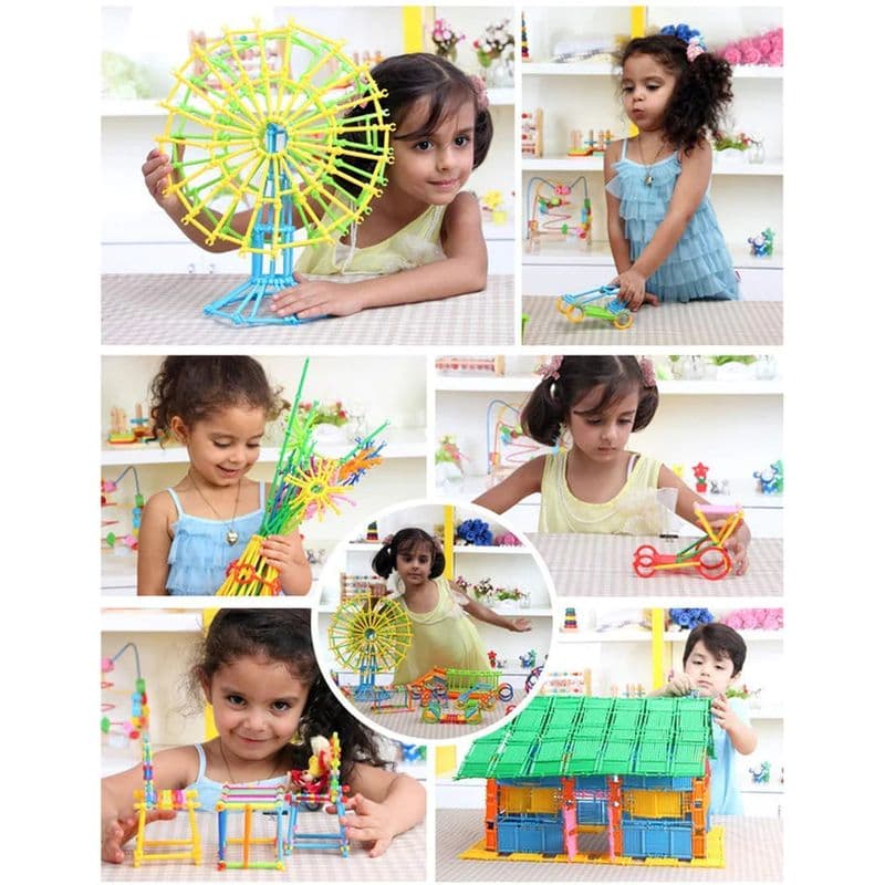 250pcs Plastic Sticks Building Blocks, Early Creative Learning - View 2