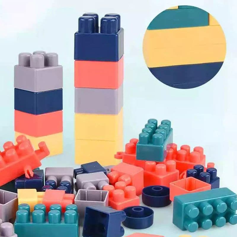 200pcs Train Candy Toy Plastic Building Blocks, Early Creative Learning (Multicolor) - View 2