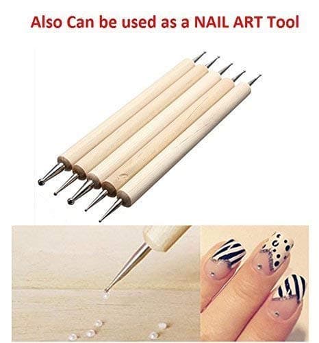5pcs Wooden Dotting Tool Set for Clay Pottery Ceramic Nail Art DIY - View 2