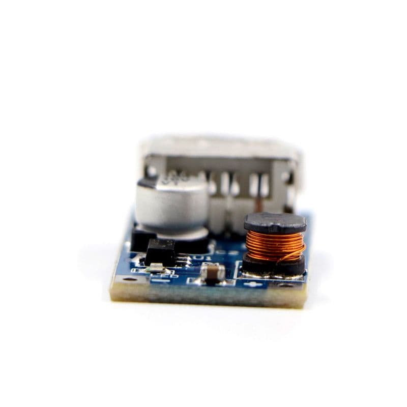 DC-DC Boost Module (0.9V~5V) to 5V 600MA USB Step-up Board 5V Output - Blue - View 3