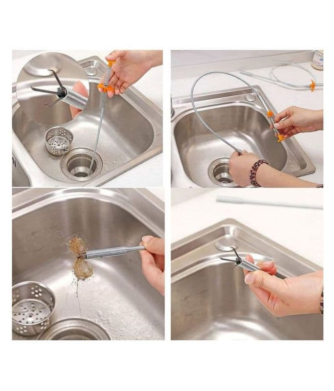 [Type 2] Multifunctional Cleaning Claw Drain Pipe Cleaner 90cm/3ft - View 3