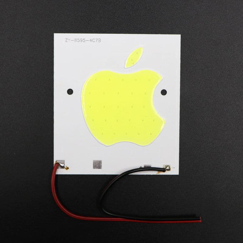 11.1V - 12V Apple Logo Shape COB led Light [ Color - Cool White ] - View 2